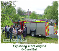 Exploring a fire engine